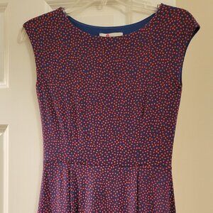 Boden Marina Jersey Fit & Flare Dress - Size 2P